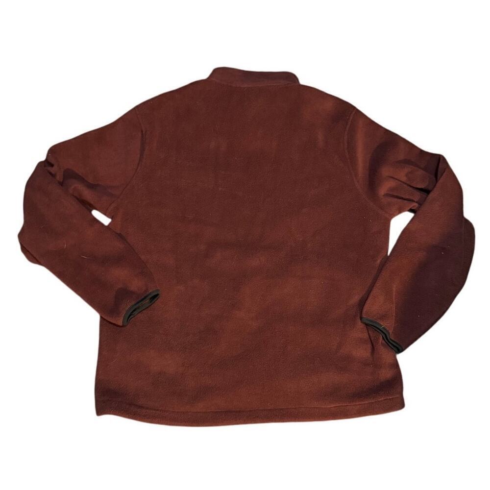 Woolrich Men’s Full-Zip Fleece Jacket — Mulberry Brown — Size L - Picture 3 of 7